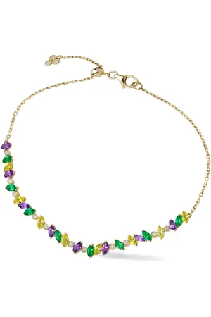 Lark & Berry Pulsera Veto en oro de 14kt con zafiro