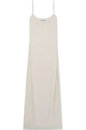 Self-Portrait Vestido largo sin mangas con detalles de strass