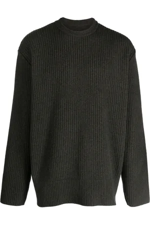 Givenchy Suéter tejido de canalé con cuello redondo