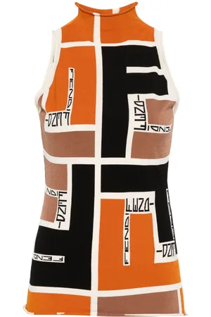 Fendi Top tejido con estampado FF Puzzle