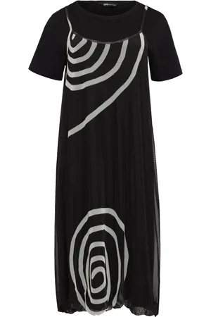 Uma Raquel Davidowicz Vestido midi con estampado en espiral