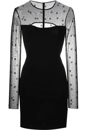 Givenchy Vestido corto con aberturas y motivo 4G