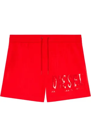 Diesel Shorts de playa con logo estampado