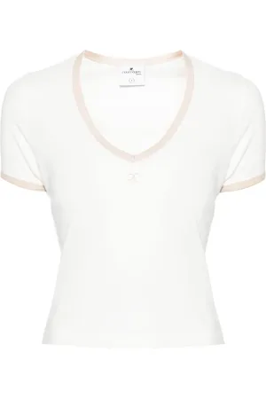 Courrèges Playera con logo bordado