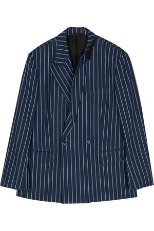Marina Yee Blazer con doble botonadura y motivo de rayas