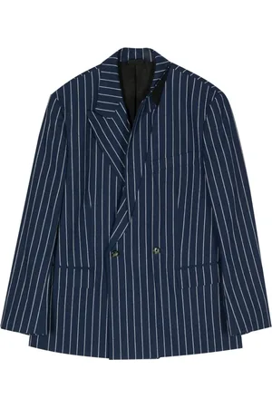 Marina Yee Blazer con doble botonadura y motivo de rayas