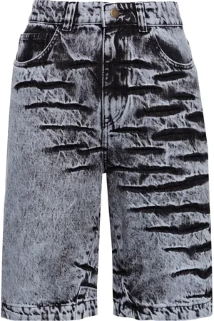 Masha Popova Shorts de mezclilla con efecto blanqueado