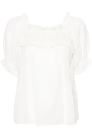 Doen Blusa con detalle de encaje