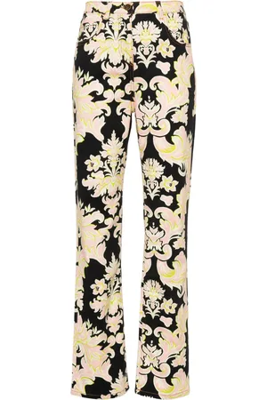 Etro Jeans rectos con estampado floral