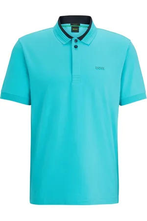 HUGO BOSS Playera tipo polo con logo en relieve