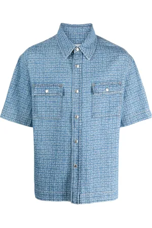 Givenchy Camisa de mezclilla con motivo 4G en jacquard
