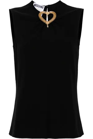 Moschino Blusa sin mangas con detalle de corazón