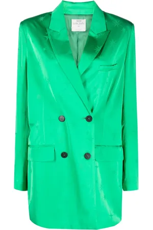 FORTE FORTE Blazer satinado con motivo en jacquard