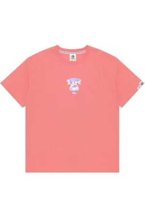 A Bathing Ape Playera con logo estampado