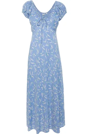 Doen Vestido midi con estampado floral