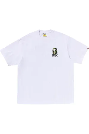 A Bathing Ape Playera con logo estampado