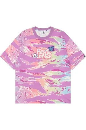 A Bathing Ape Playera con estampado militar