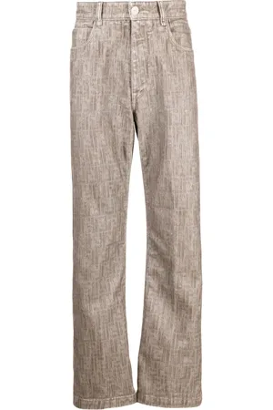 Fendi Jeans rectos con motivo FF