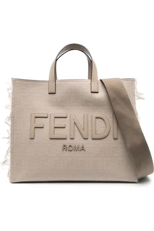 Fendi Tote grande con logo FF en jacquard