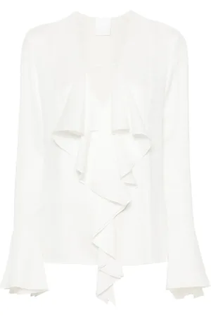 Givenchy Blusa de seda con motivo 4G jacquard