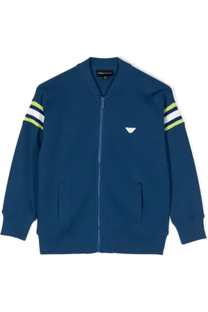 Emporio Armani Chamarra con aplique del logo