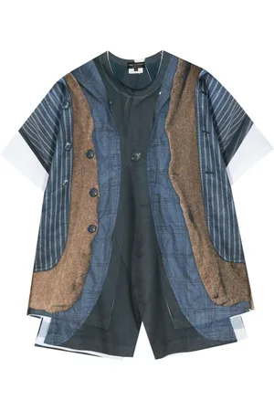 Comme des Garçons Playera con estampado Layers