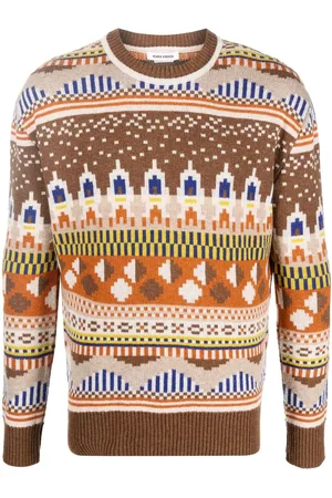 HENRIK VIBSKOV Suéter tejido de intarsia