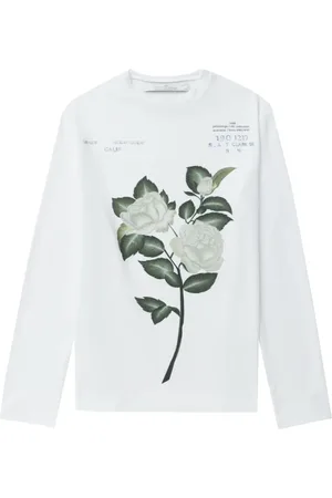 Rokh Top manga larga con rosas estampadas