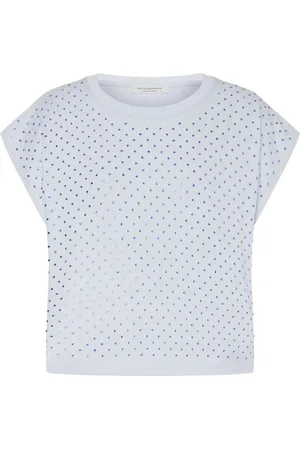 Serafini Playera con detalles de strass