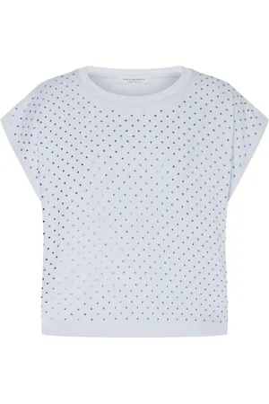 Serafini Playera con detalles de strass