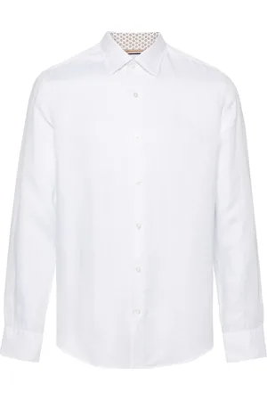 HUGO BOSS Camisa con cuello italiano