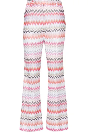 Missoni Pantalones capri con tejido en zigzag