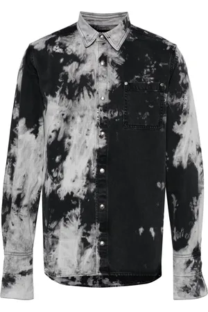 LGN LOUIS GABRIEL NOUCHI Camisa de mezclilla con motivo tie-dye