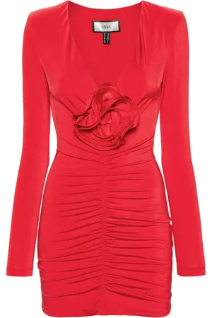 NISSA Vestido corto con efecto satinado