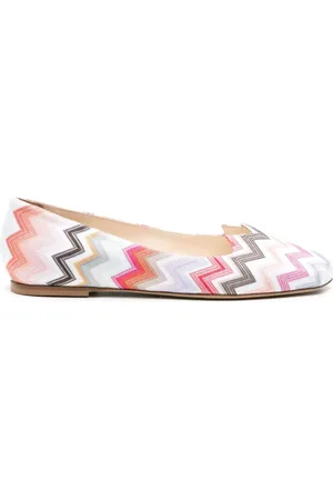 Missoni Flats con tejido en zigzag