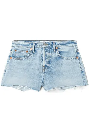 RE/DONE Shorts de mezclilla con tiro medio