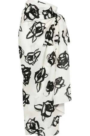 Msgm Falda larga con estampado floral