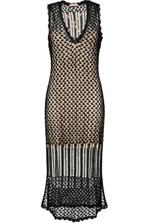 Twin-Set Vestido midi de tejido flojo