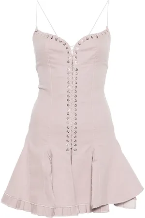 Ludovic De Saint Sernin Vestido corto de mezclilla Cleavage