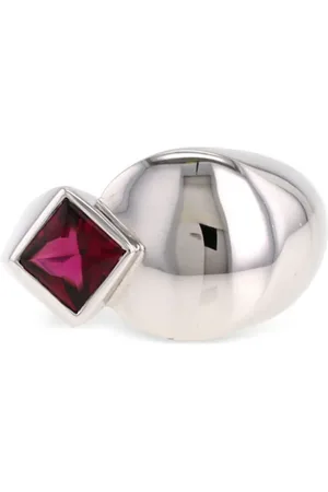 Fred Anillo Modern en oro blanco de 18kt con turmalina