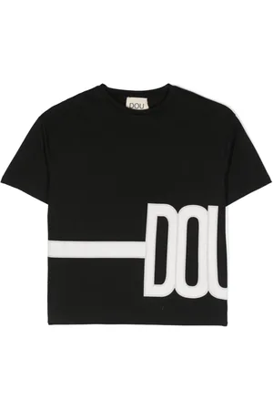 DOUUOD KIDS Playera con logo estampado