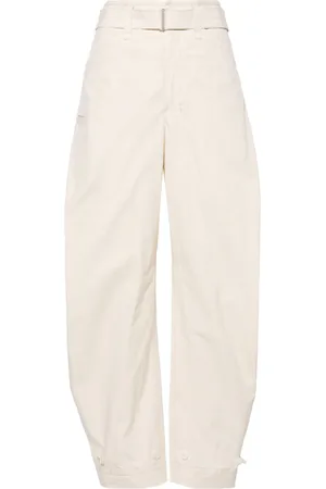 LEMAIRE Pantalones tapered con cinturón