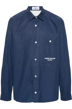 Stone Island Sobrecamisa con detalle de rayas