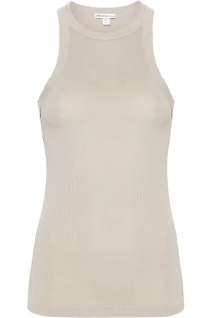 James Perse Camiseta de tejido fino de canalé