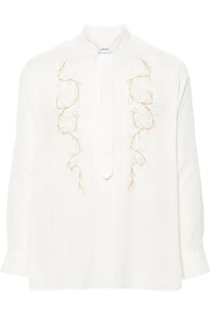 LARDINI Camisa con detalle de cadena
