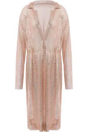 Serafini Vestido midi con detalles de strass