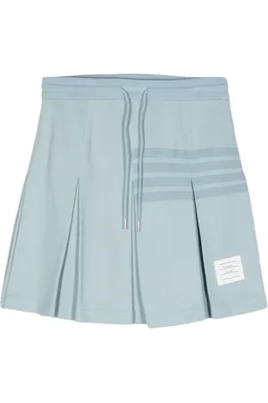 Thom Browne Falda plisada con motivo 4-Bar