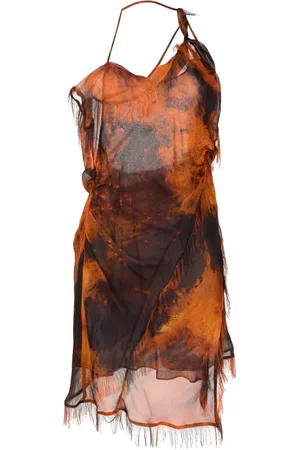 Acne Studios Vestido corto con diseño asimétrico