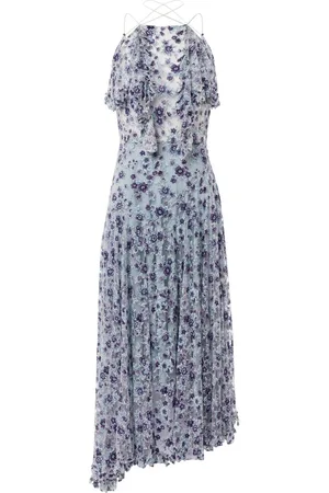 Serafini Vestido midi con diseño transparente