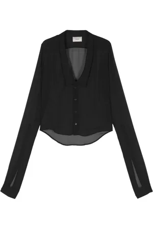 COPERNI Camisa transparente con mangas extralargas